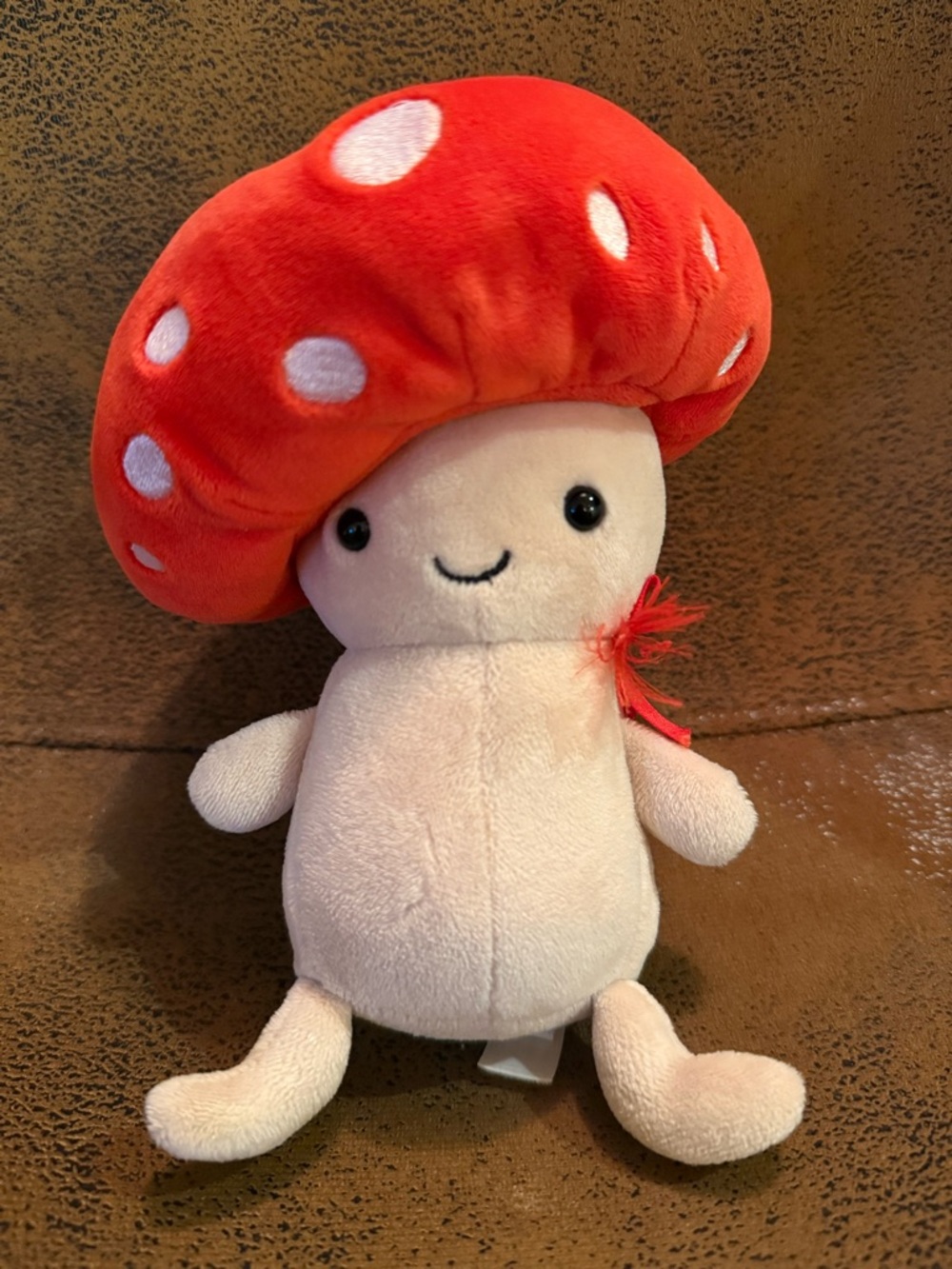 Jellycat Fun-Guy Robbie Red Mushroom - read description!